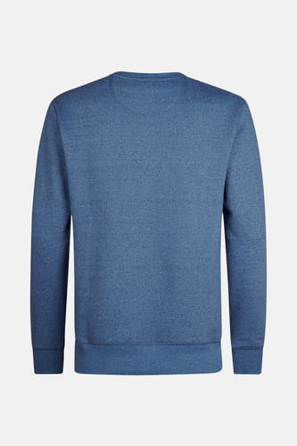 Gilet bleu de Petrol Industries®, couleur unie avec col rond et longues manches.