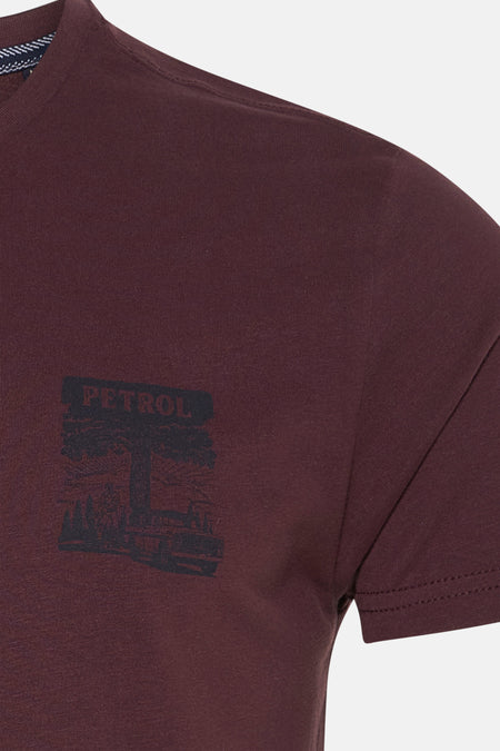 T-shirt à manches courtes - bordeaux