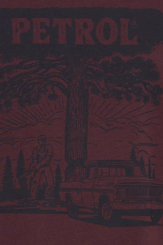 T-shirt à manches courtes - bordeaux - Petrol Industries® - 4