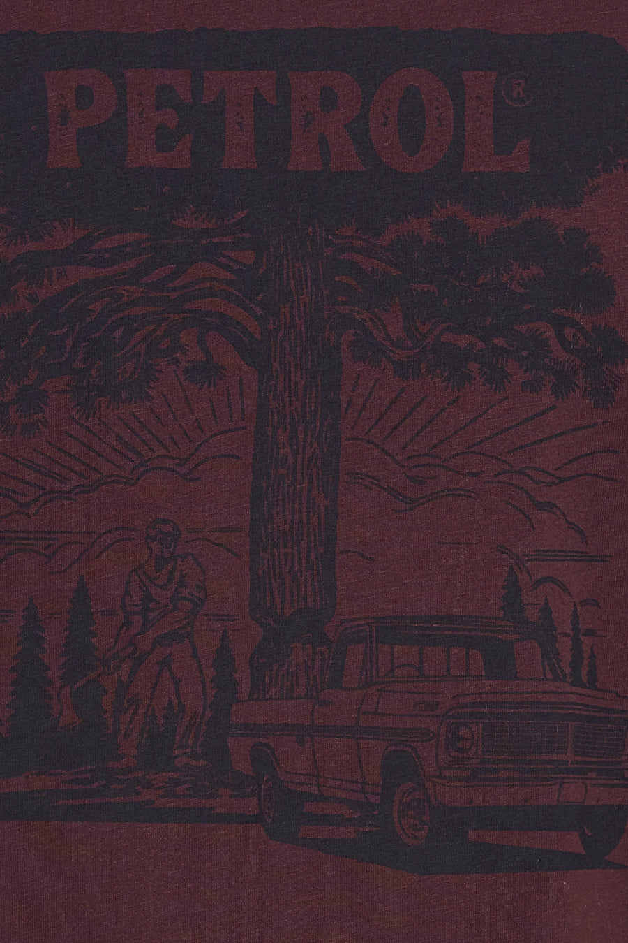 T-shirt à manches courtes - bordeaux - Petrol Industries® - 4