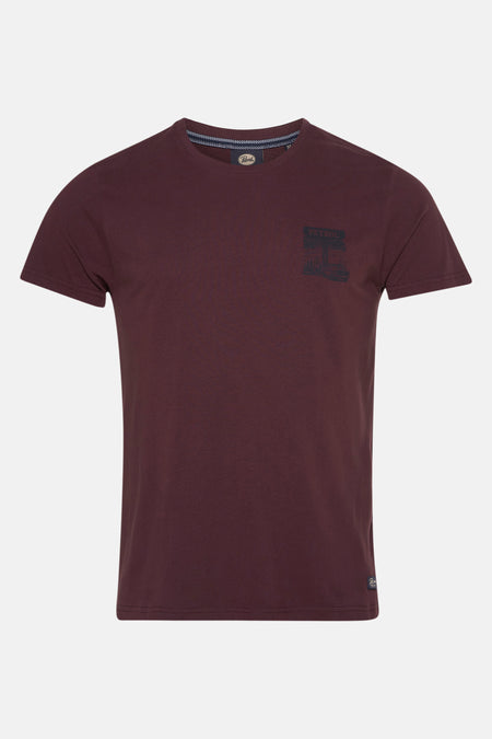 T-shirt à manches courtes - bordeaux