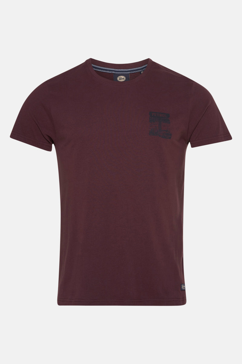 T-shirt à manches courtes - bordeaux