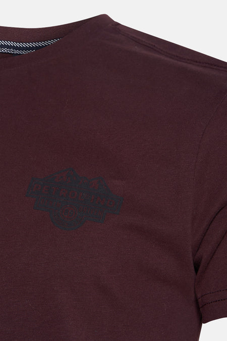 T-shirt à manches courtes - bordeaux