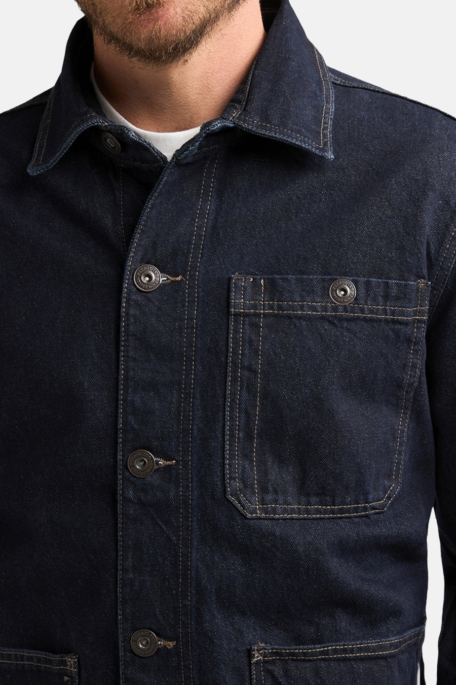 Chemise à manches longues - dark blue denim