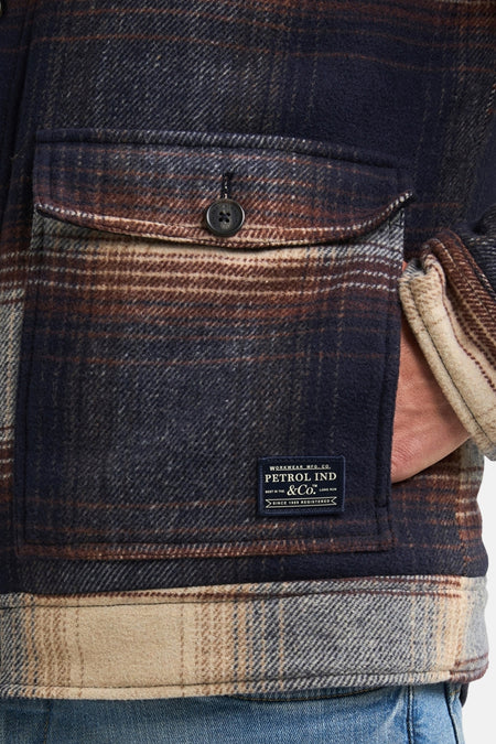 Veste longue - bleu
