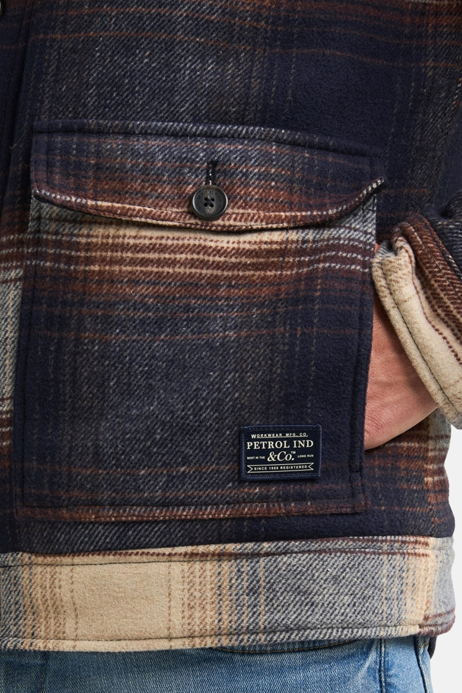 Veste longue - bleu