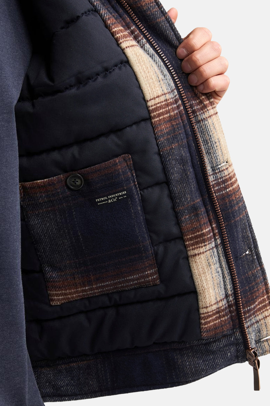 Veste longue - bleu