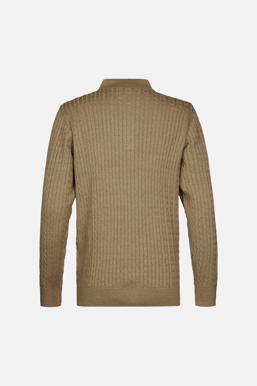 Pull col O - beige
