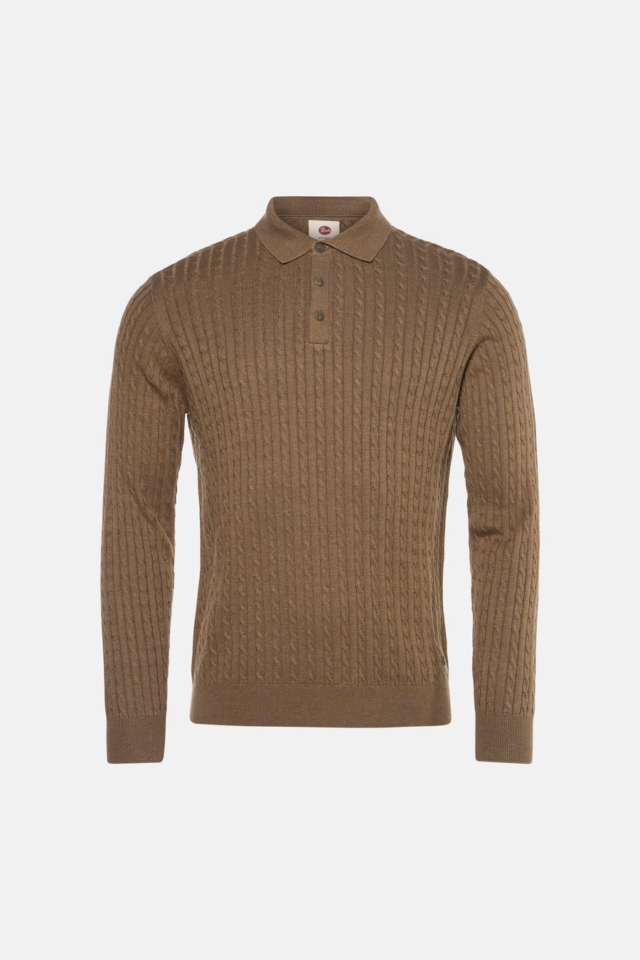 Pull col O - beige
