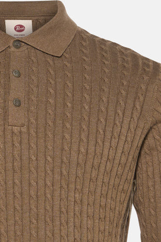 Pull col O - beige