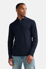 Pull col O - bleu