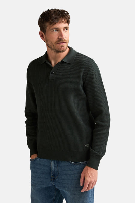 Pull col roulé vert - Petrol Industries®