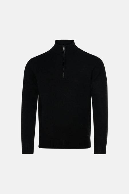 Pull col V - noir