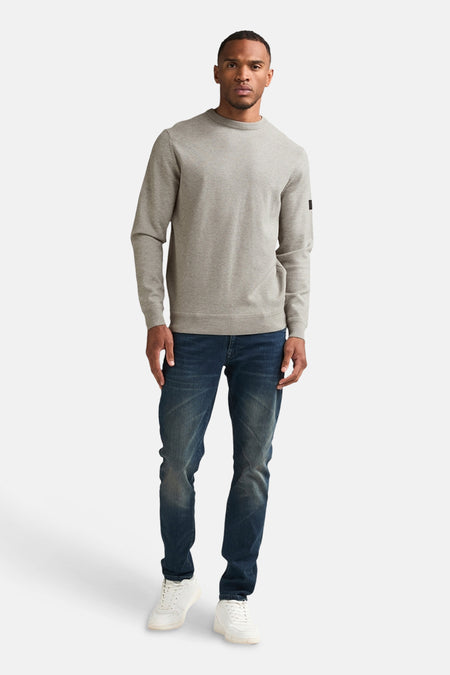 Pull col O - gris
