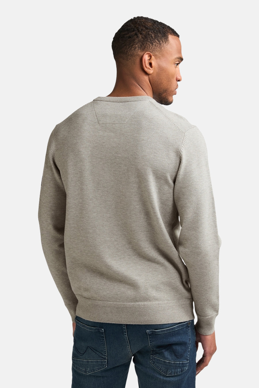Pull col O - gris