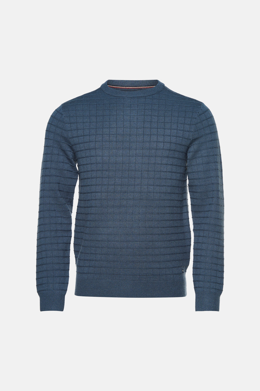 Pull col O - bleu