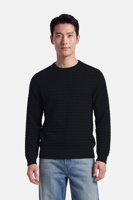Pull col O - noir