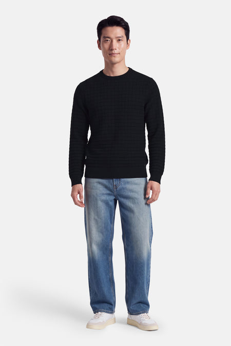 Pull col O - noir