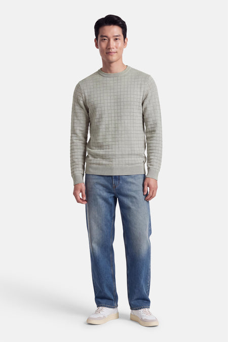 Pull col O - gris