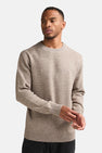 Pull col O - beige