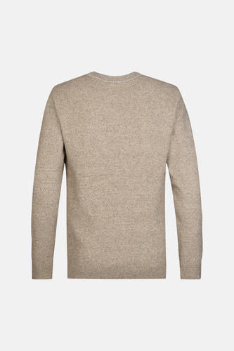 Pull col O - beige