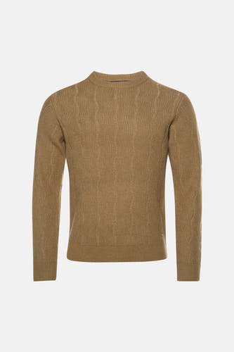 Pull col O - écru