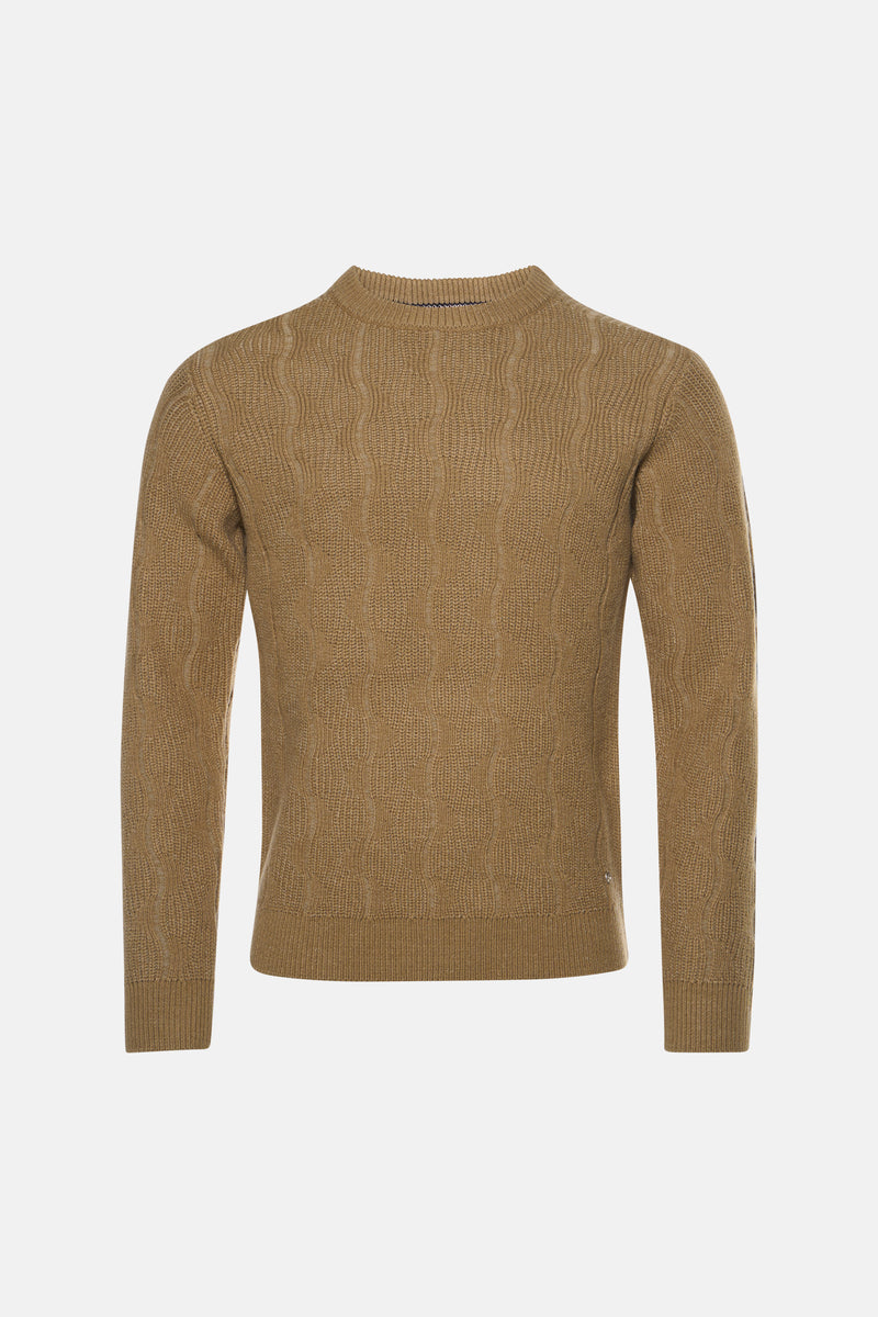 Pull col O - écru