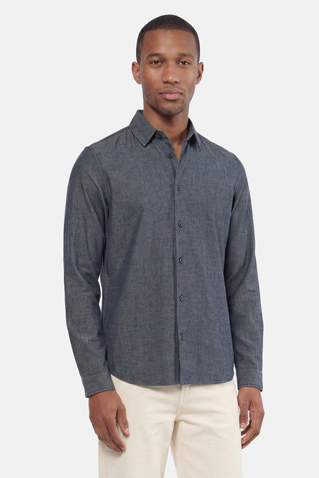 Chemise à manches longues - bleu