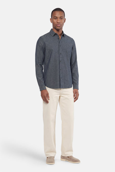 Chemise à manches longues - bleu