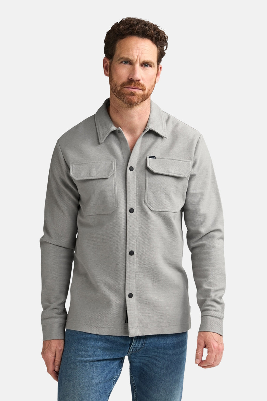 Chemise à manches longues - gris