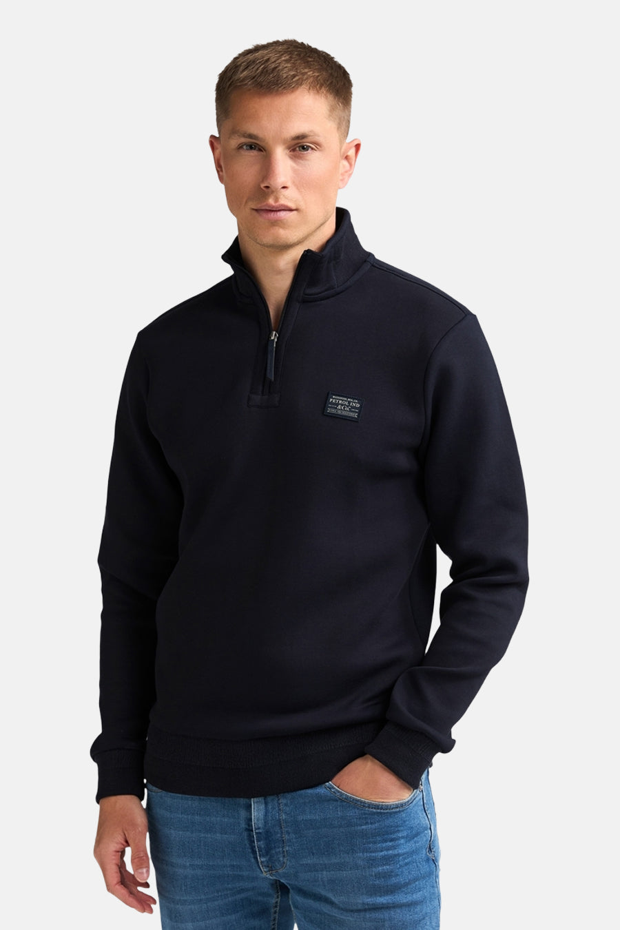 Sweat col roulé bleu - Petrol Industries®