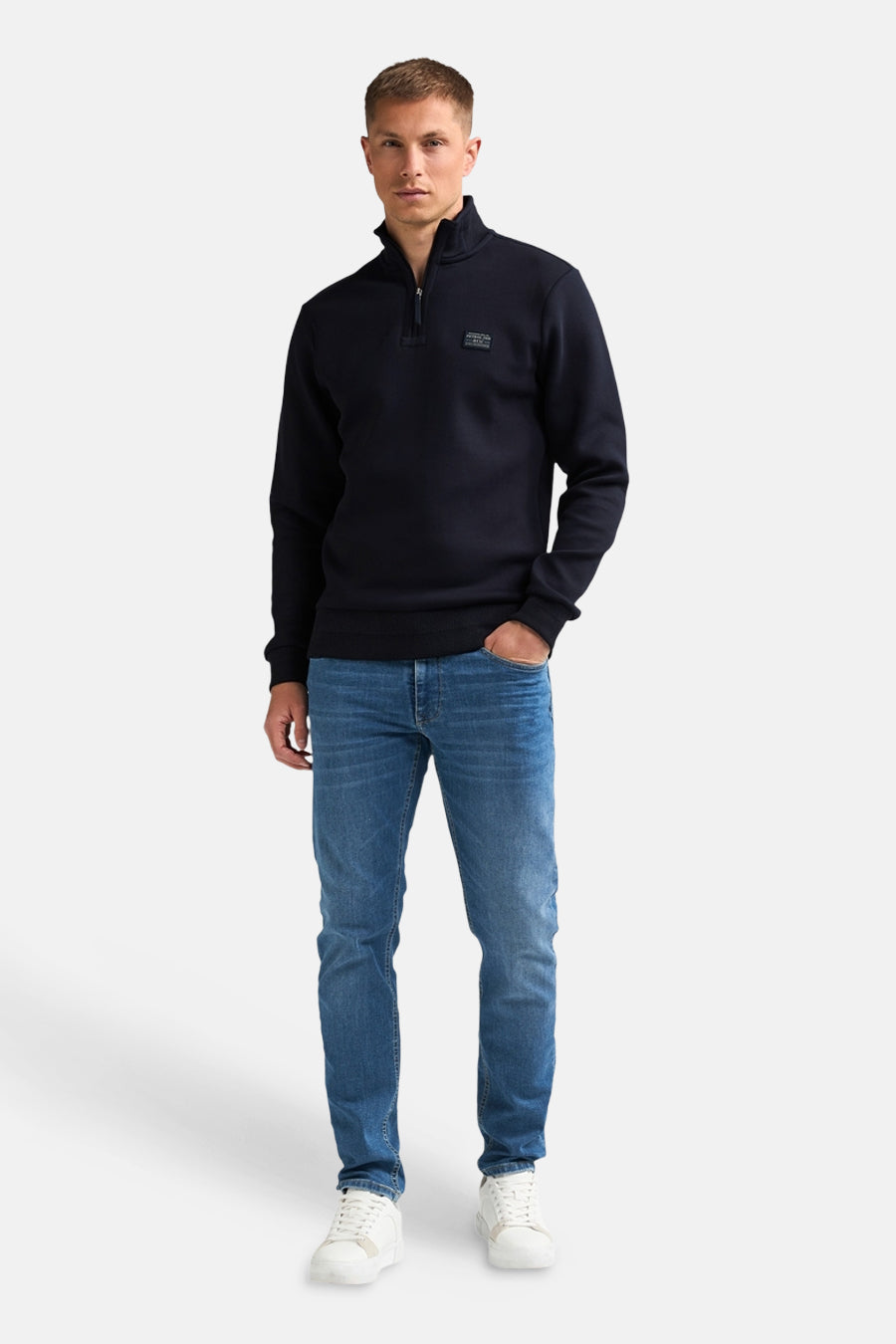 Sweat col roulé bleu - Petrol Industries®
