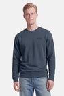 Sweat col O - bleu