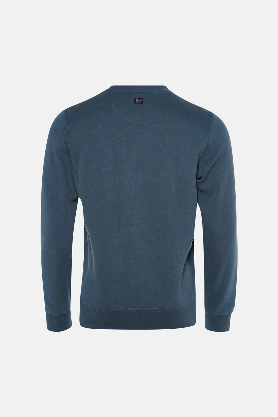 Sweat col O - bleu