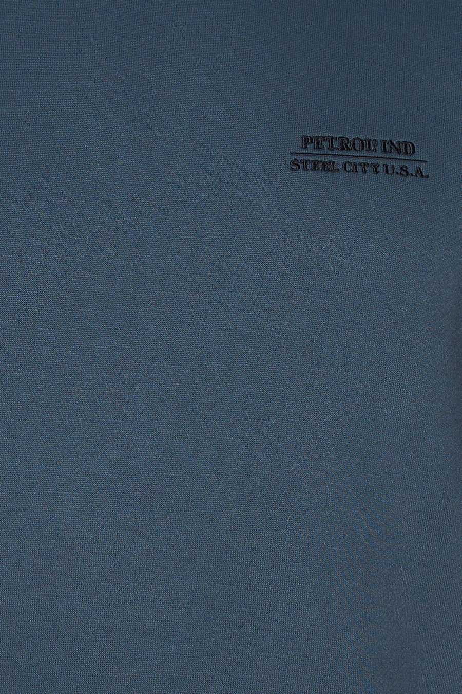 Sweat col O - bleu