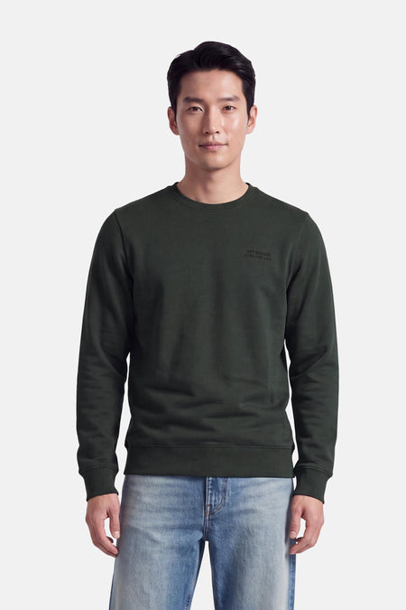 Sweat col O - vert