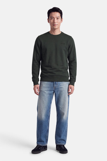 Sweat col O - vert