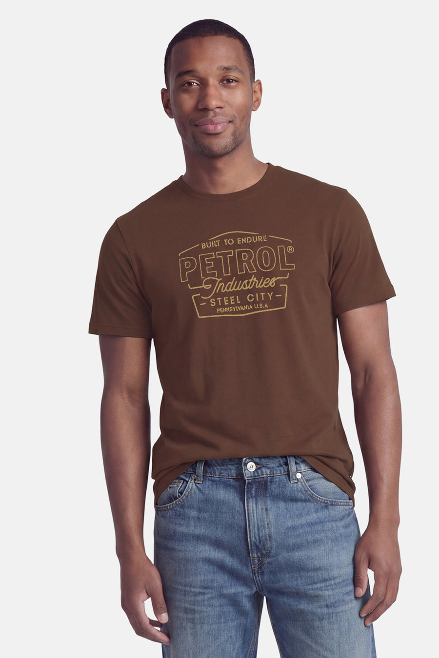 T-shirt à manches courtes - brun