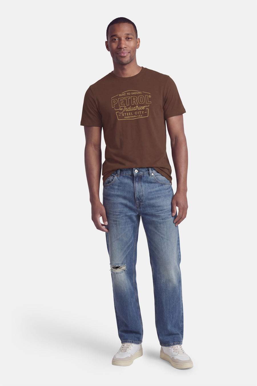 T-shirt à manches courtes - brun