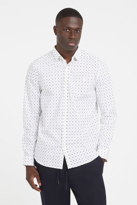 Chemise &agrave; manches longues - bleu
