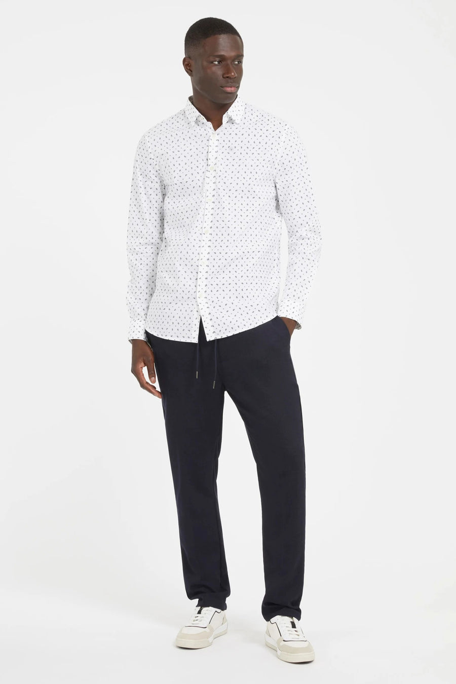 Chemise &agrave; manches longues - blanc