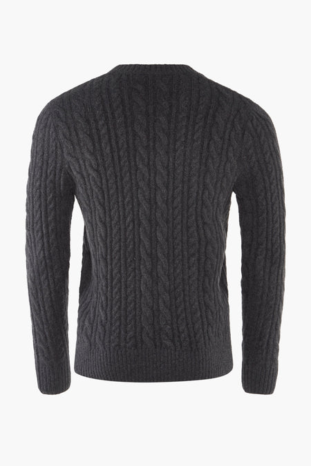 Pull à col rond - gris