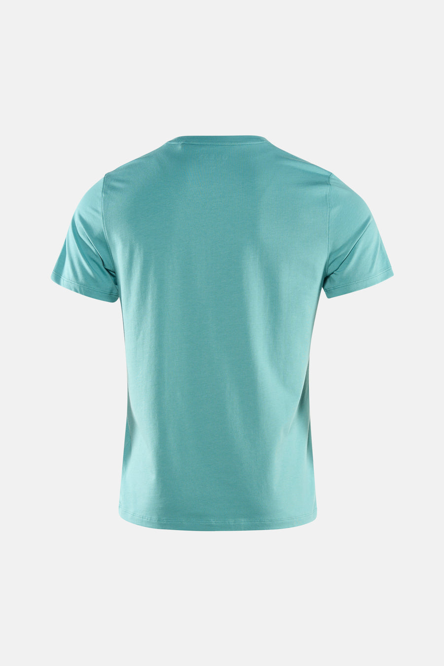 T-shirt vert à manches courtes de Guess, couleur unie et un simple col rond.