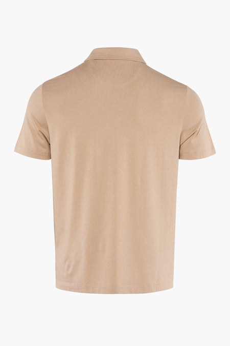 Polo à manches courtes - beige