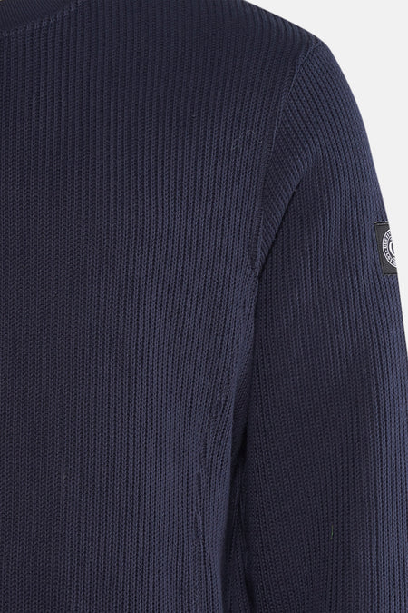 Pull à col rond - bleu
