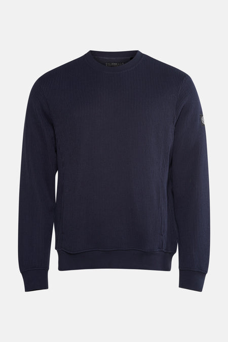 Pull à col rond - bleu