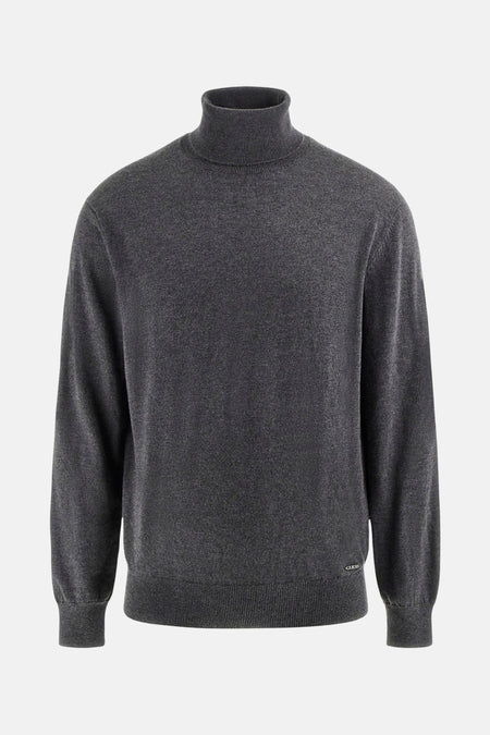 Pull à col roulé - gris