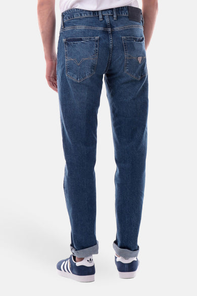 Jeans tapered mid blue denim - Guess®