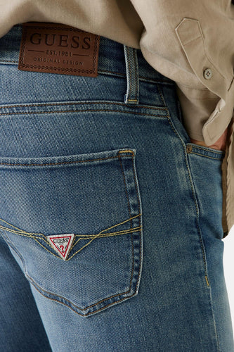 Jeans straight mid blue denim - Guess® - Guess®