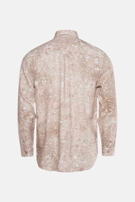 Chemise à manches longues - beige